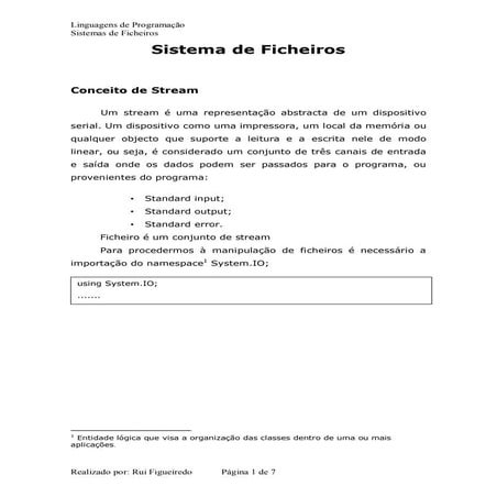 Filestream  sistema arquivos