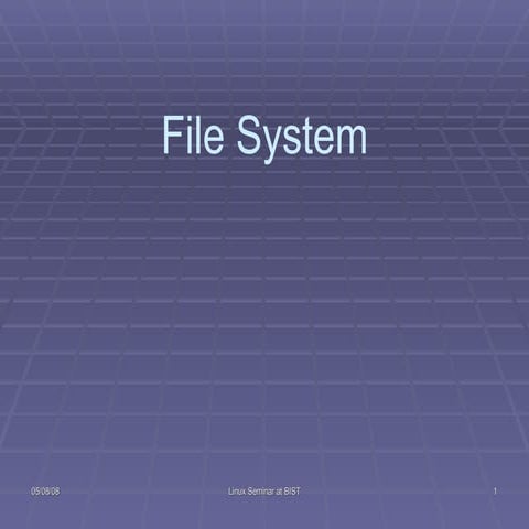 Filesystem | PPT