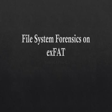 Comprehensive Forensic Analysis and Recovery Techniques on exFAT File ...