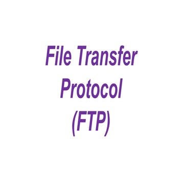 File transfer protocol for computer science students
