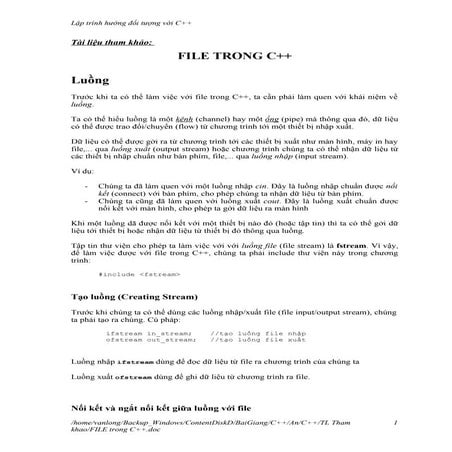 Comprehensive Guide to File Handling in C++ Programming | PDF