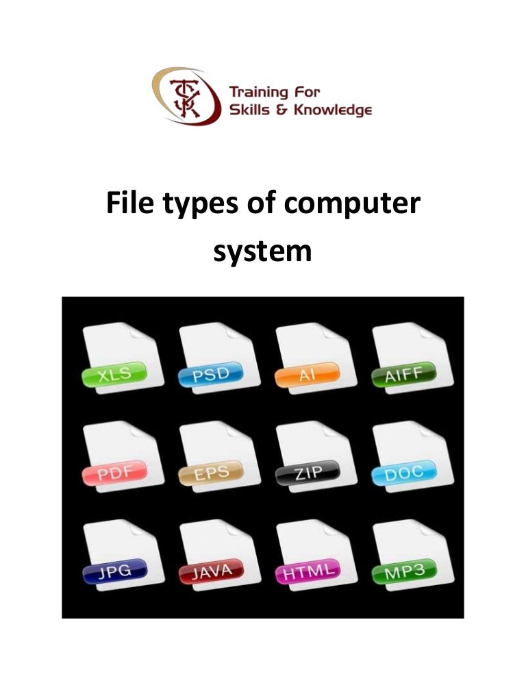 File types of computer system