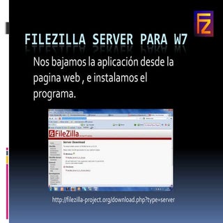 Filezilla server para w7