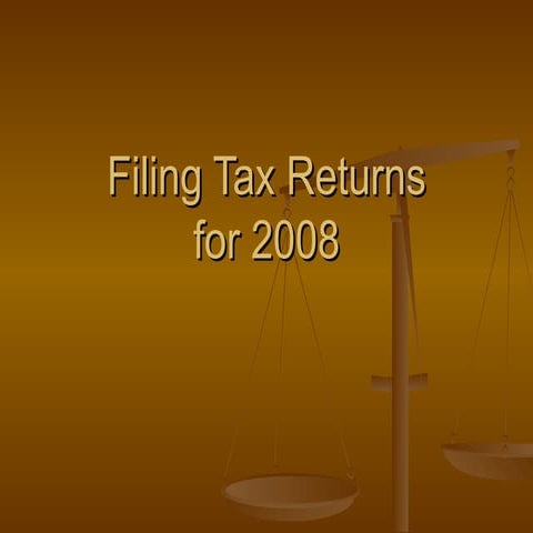 Filing Tax Returns