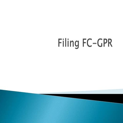 Filing FCGPR