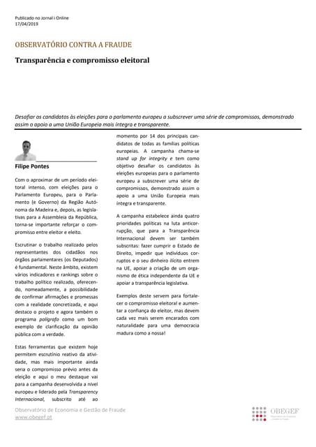 Artigo de abril Publicação jornal i 