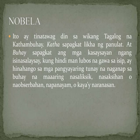 Nobela sa panahon ng hapon