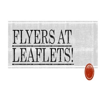 FLYERSLEAFLETS. filipino sa piling larang | PPTX