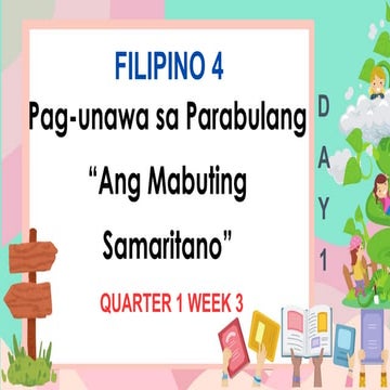 Comprehensive Filipino 4 Lesson on Understanding and Analyzing Parables ...