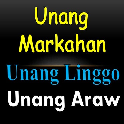 Filipino 6-week-1-day-1