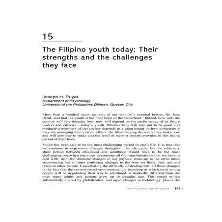 Filipino youth-today(youth)