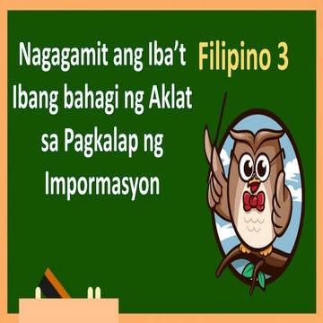 Filipino 1 - Mga Bahagi ng Aklat na dapat matutunan.pptx