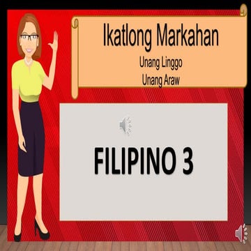 Filipino 3 Yunit III Aralin 1 Pagtukoy ng Tambalang Salita