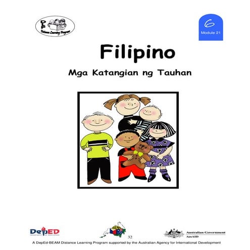 Filipino 6 dlp 21   mga katangian ng tauhan