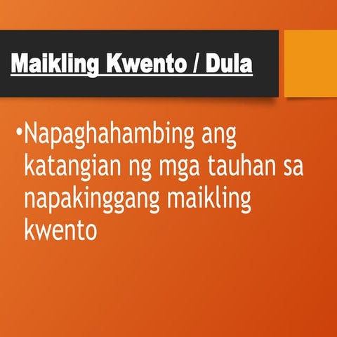 Filipino 7 - Discussions Maikling Kwento o Dula.pptx