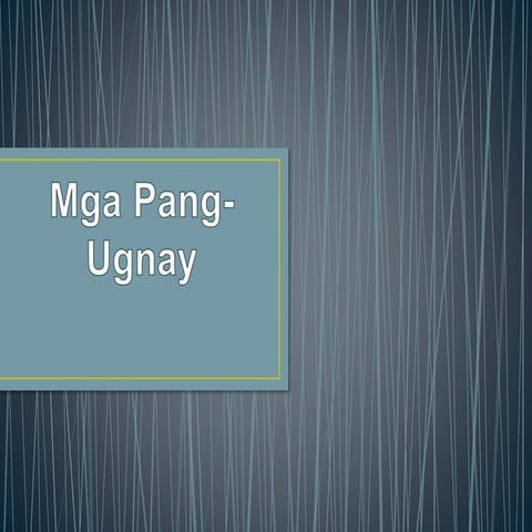 Filipino 9 Mga Pang-Ugnay