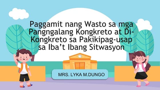 pangngalang Konkreto at di Konkreto sa Filipino 4 | PPTX