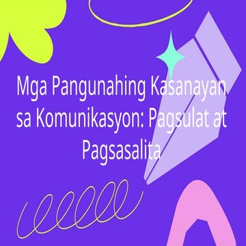 FILIPINO 3 Pagsulat at Pagsasalita ng mga High Frequency na Salita | PPTX