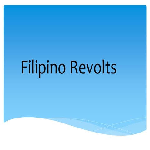 Filipino revolts