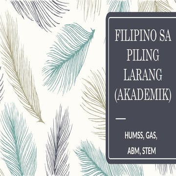 Piling-Larang-module-1. ito ay isang talakayin sa Filipino Piling ...