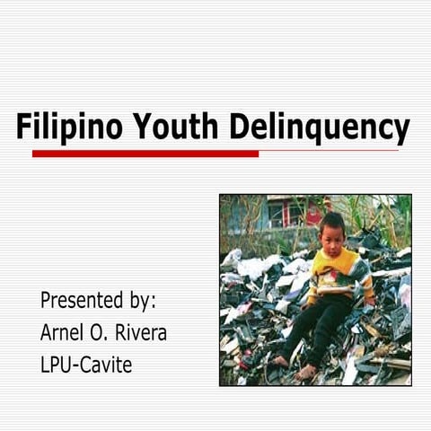 Filipino youth delinquency