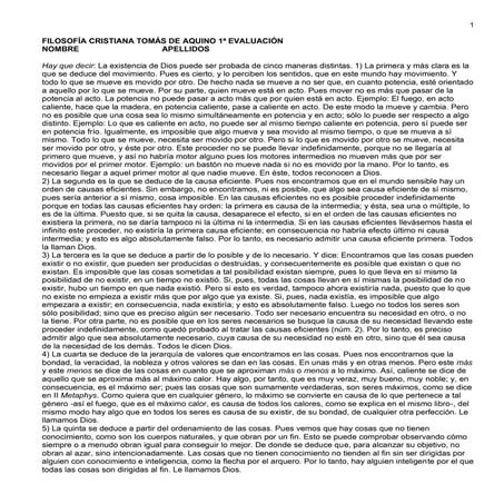 Filisofía Cristiana Santo Tomás