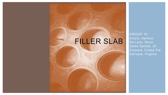 Filler slab