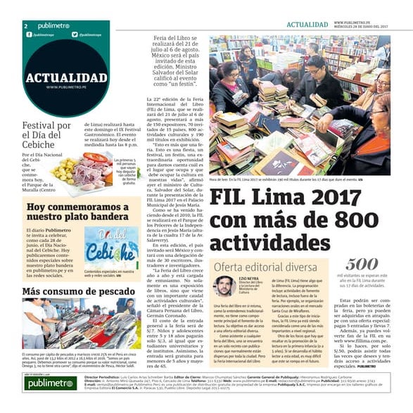 Fil l ima 2017 con más de 800 actividades