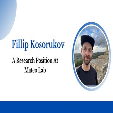 A Brief Introduction About Fillip Kosorukov | PDF