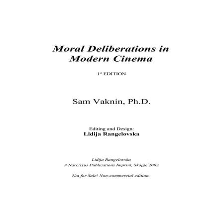 The Silver Lining - Moral Deliberations in Films