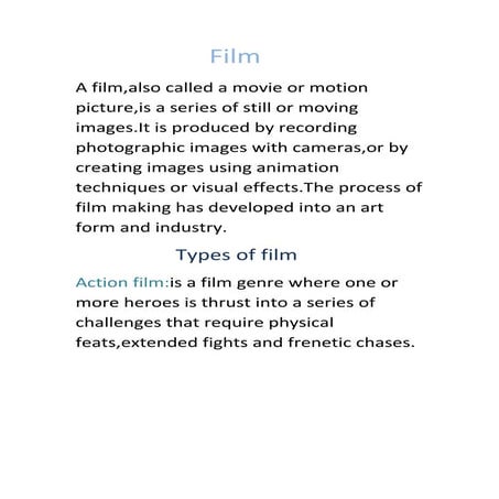 Genres of movies | PPTX