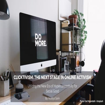 FILM 260 - Flipbook (Clicktivism: The Next Stage in Online Activism)