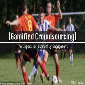 Gamified Crowdsourcing: The Impact on Community Engagement