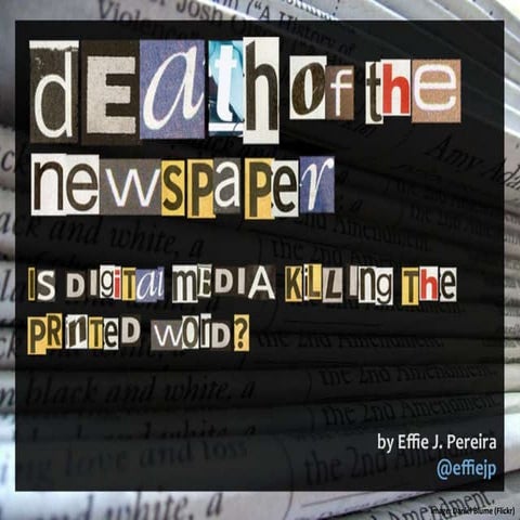 Death of the Newspaper
