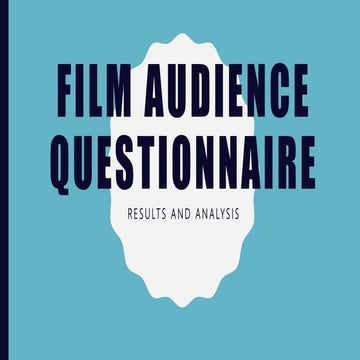 Film audience questionnaire resauts