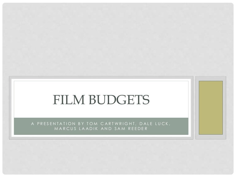 Film Budgets Presentation
