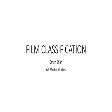 Film classification
