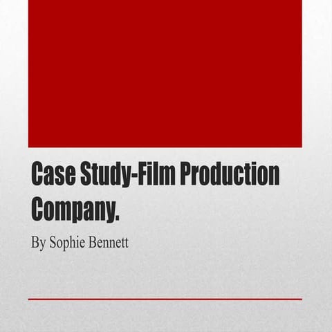 Film companies case study | PPTX