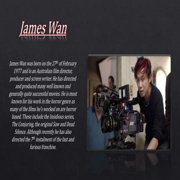 Film director james wan