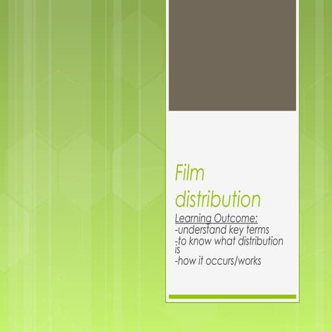 Film distribution