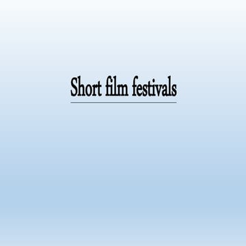 Film festivals