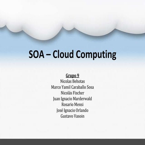 Introducción SOA - Cloud Computing