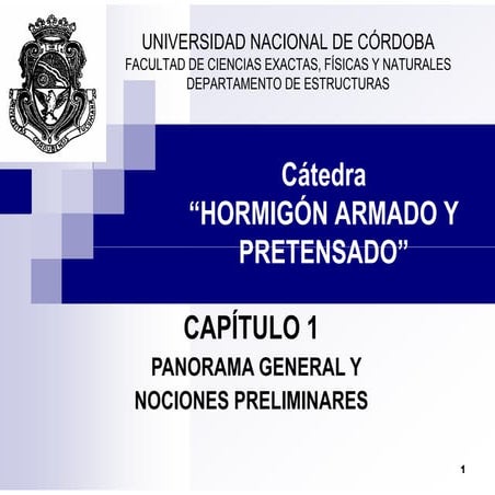 Hormigon armado y pretensado, introducción