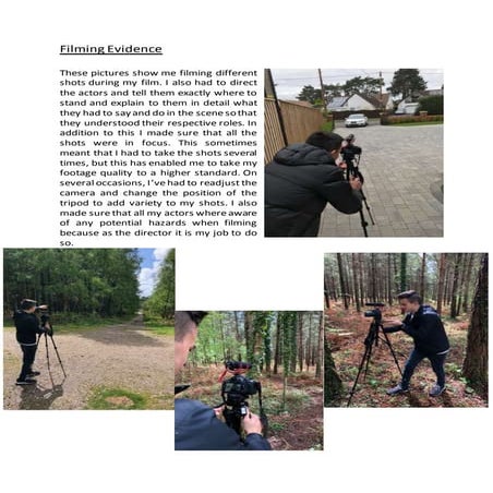 Filming evidence unit 17