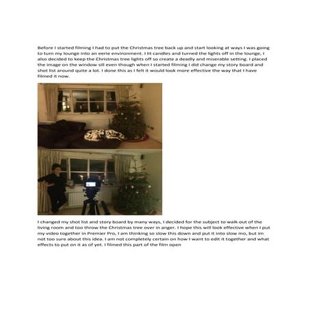 Filming photo analysis