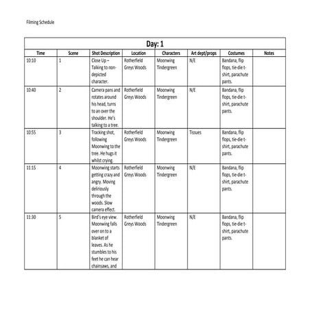 Props List | DOCX