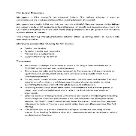 Film London Microwave