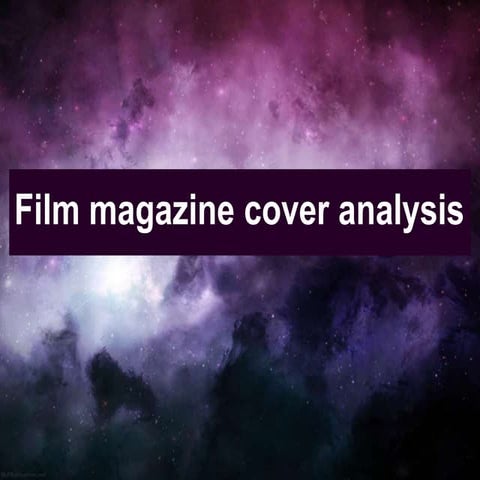 Film magazine analysis