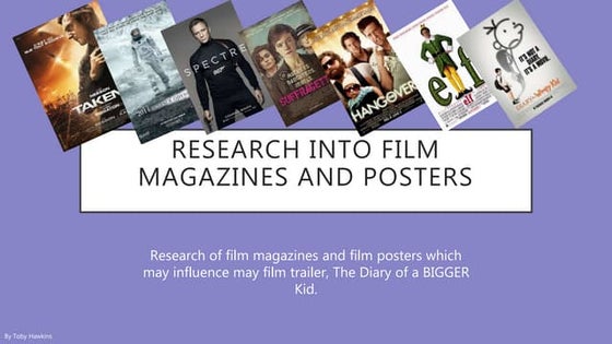 Short film poster analysis 2 | PPTX