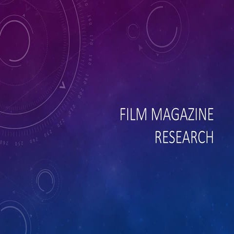 Film magazine research